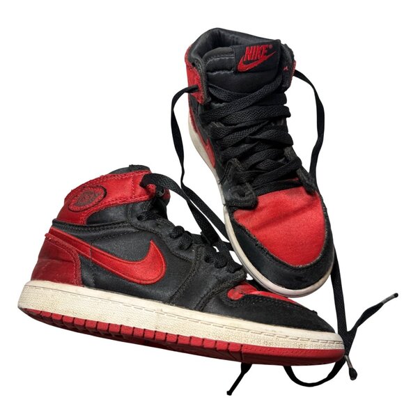 Nike Other - Air Jordan 1 Retro High OG TD Black/Red Kids Basketball Sneakers Size 12C Iconic